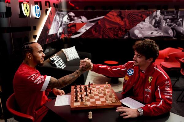 Leclerc en Hamilton