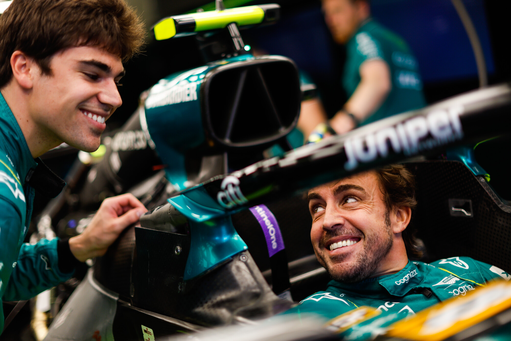 Stroll en Alonso auto Baku 2023