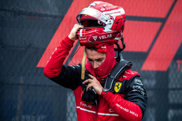 Charles Leclerc na de race Imola 2022