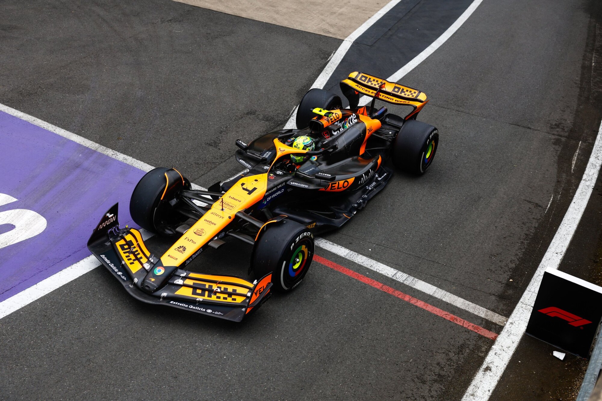 McLaren Norris pitlane Silverstone