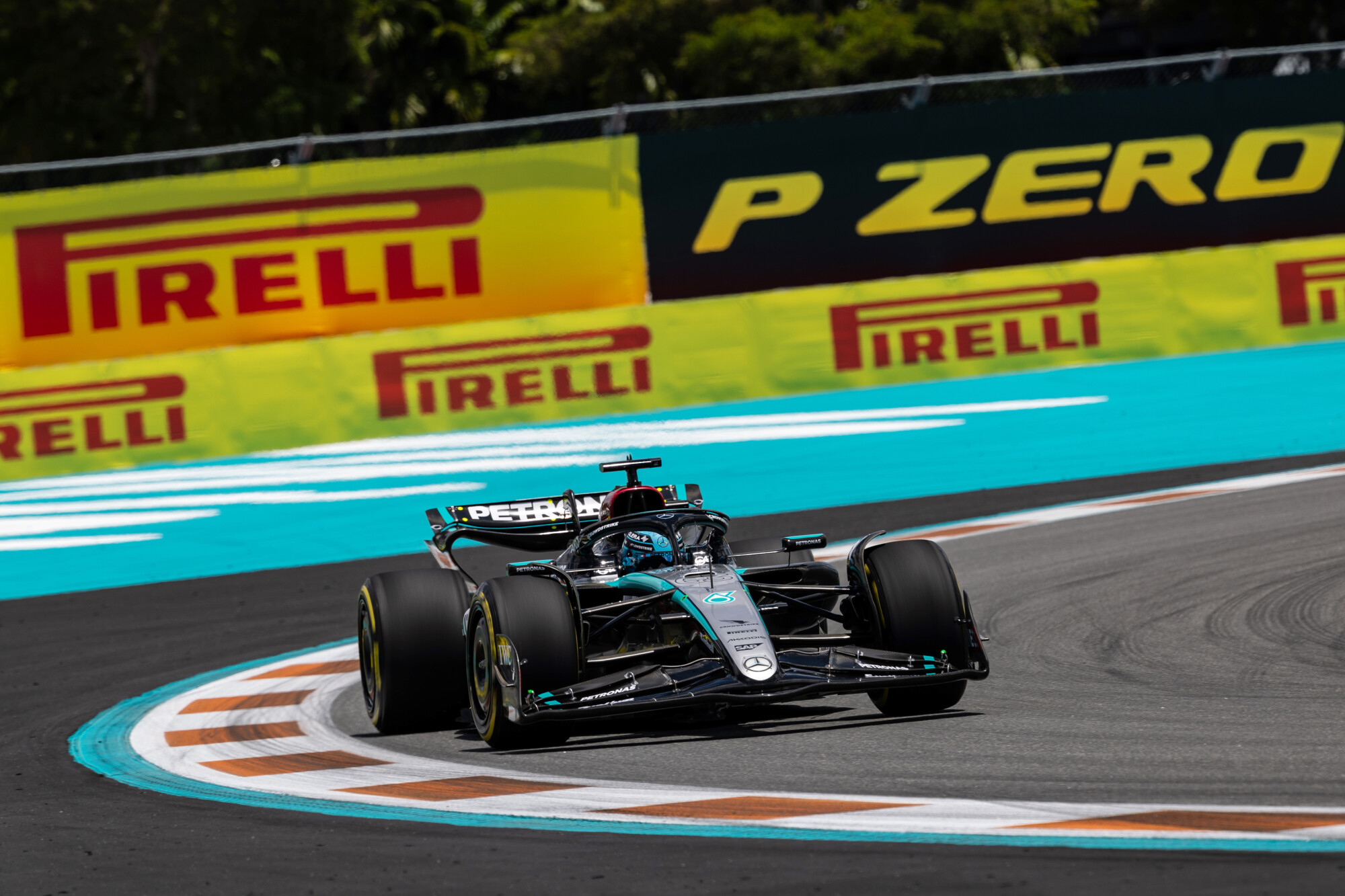 George Russell Mercedes Miami 2024