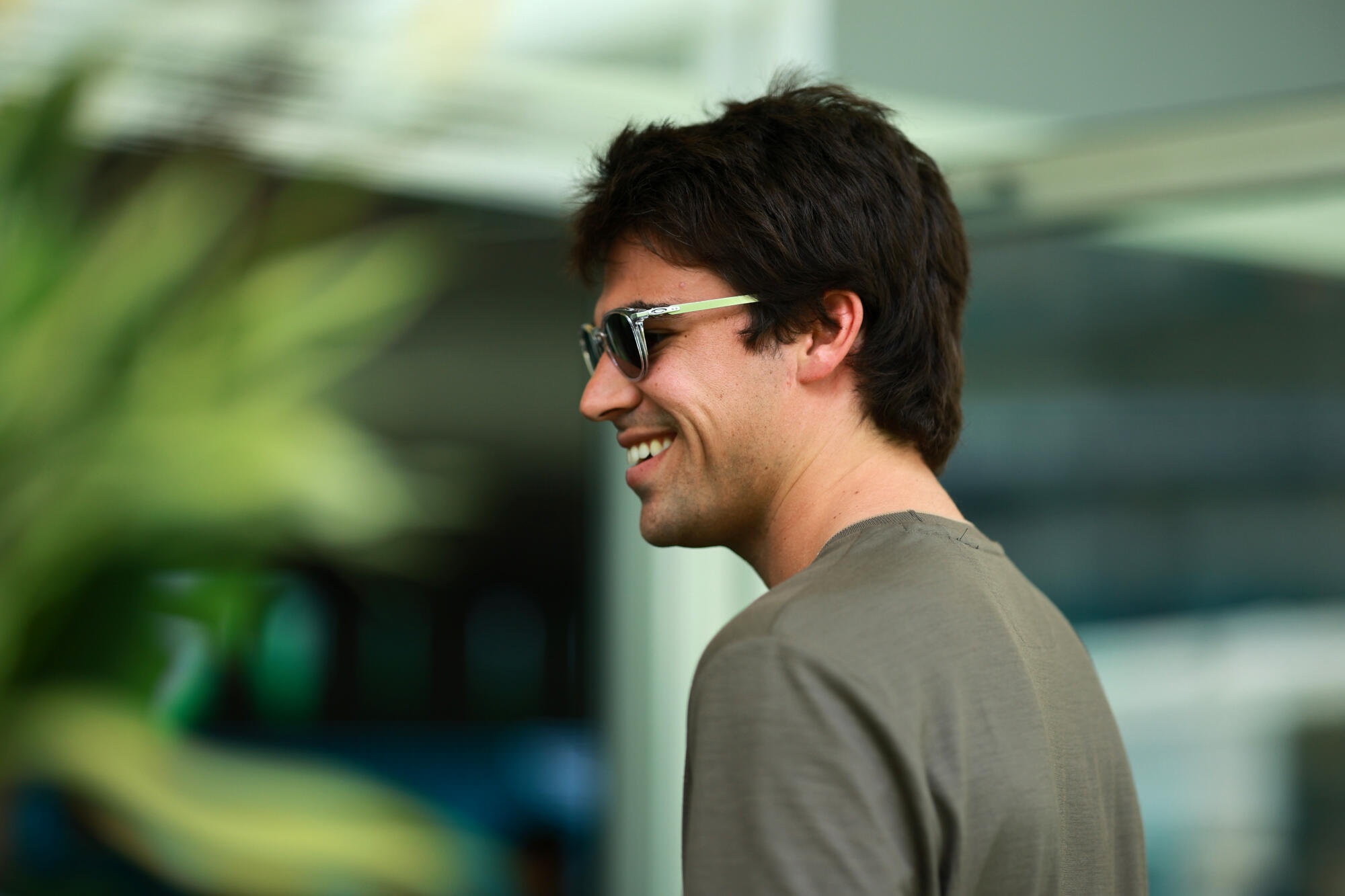 Lance Stroll paddock donderdag Miami 2025