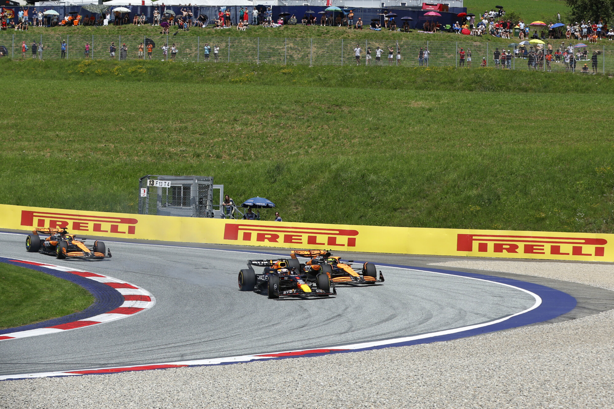 Duel Verstappen en Norris Oostenrijk 2024
