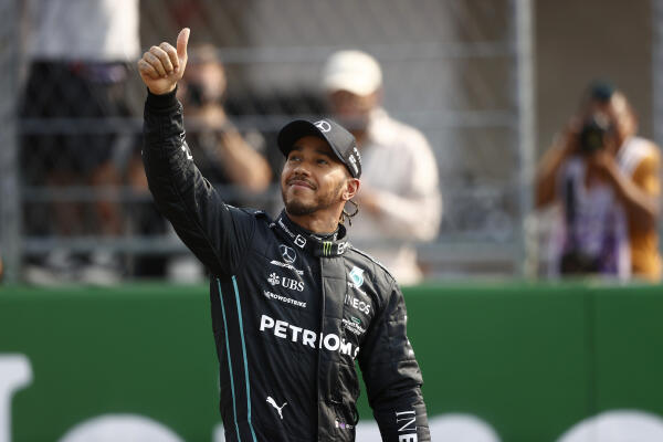 Lewis Hamilton zaterdag Mexico 2022