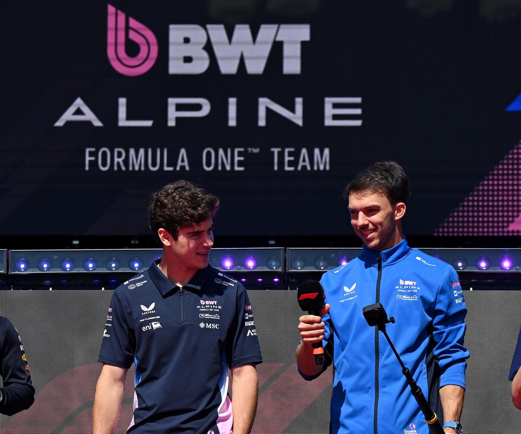 Gasly en Colapinto in fanzone