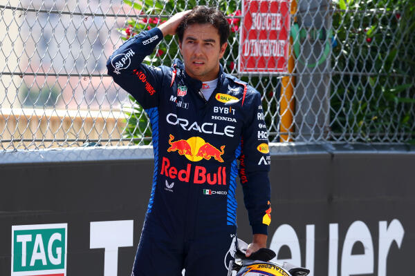 Sergio Pérez crash Monaco 2024