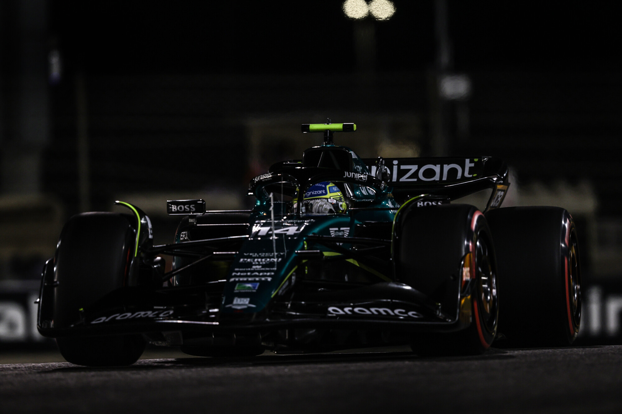 Alonso in auto Bahrein 2023