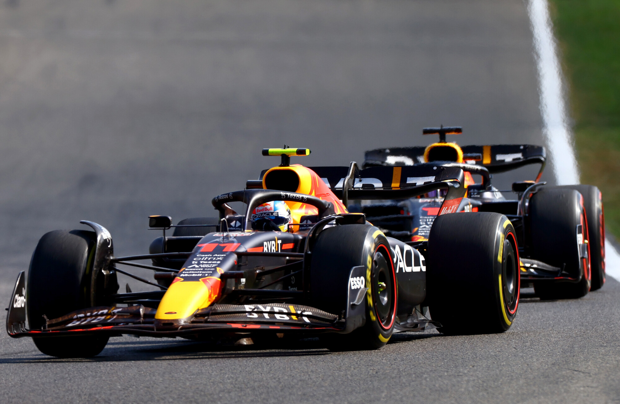 Sergio Perez Max Verstappen Belgie GP