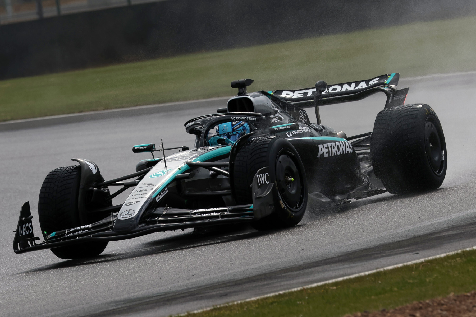 George Russell testen Silverstone 2025,